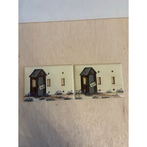 Vintage Cooper Wiring Devices Mexico Triple Light Switch Cover Country Bathroom